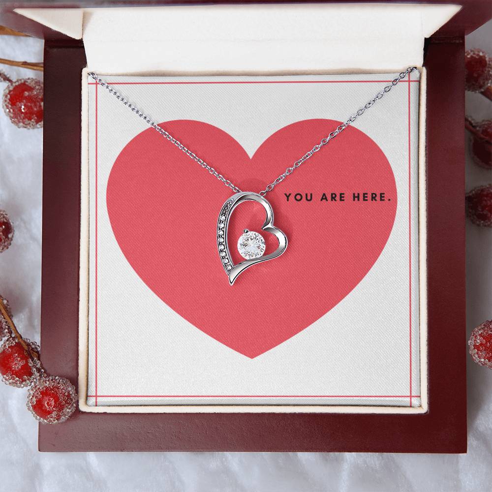 To My Wife You're In My Heart - Forever Love Necklace Forever Love Necklace