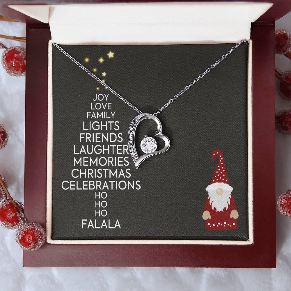 Christmas Gift Necklace Present Jewelry Xmas Gift Holiday Gift Idea Forever Love Necklace
