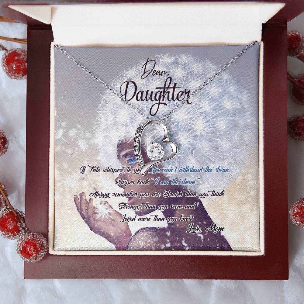 To My Daughter Necklace From Mom Gift For Daughter From Mom Birthday Gift Daughter Graduation Gift Daughter Birthday Gift Forever Love Necklace