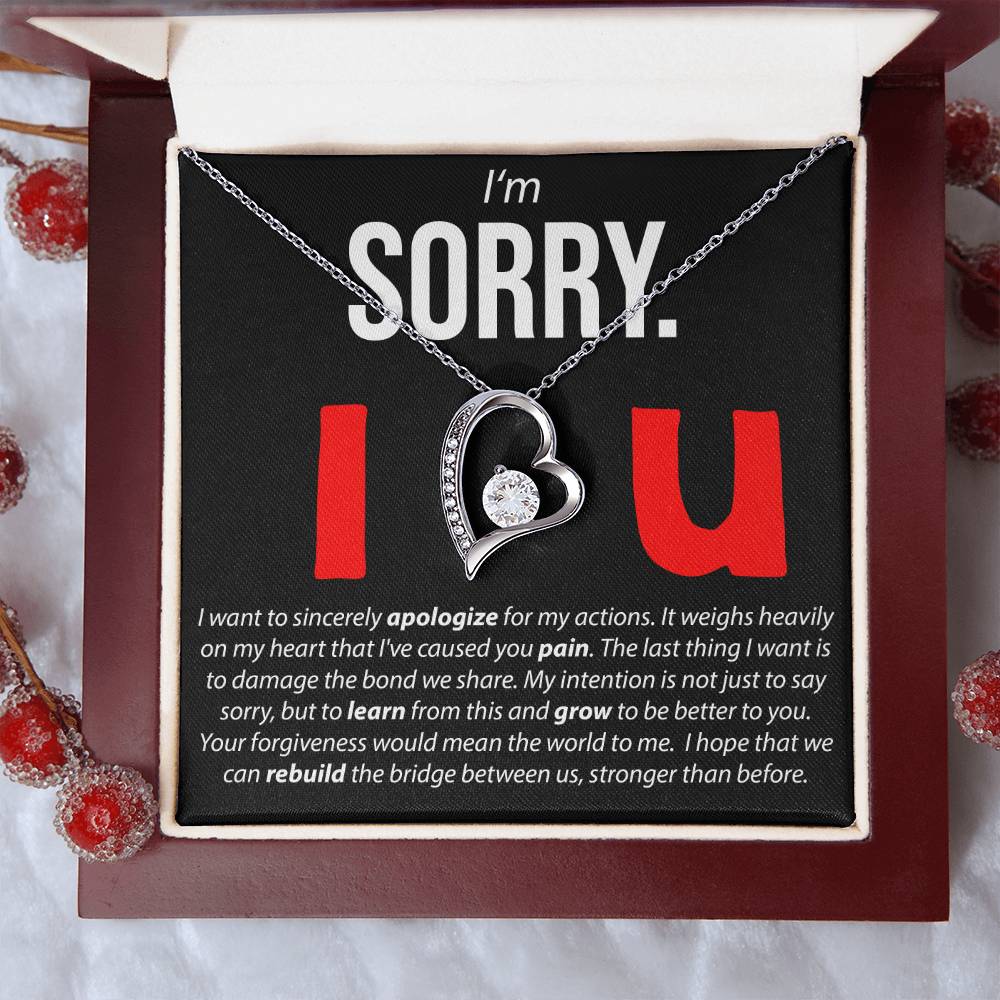 I'M Sorry. I Love You - Forever Love Necklace Forever Love Necklace