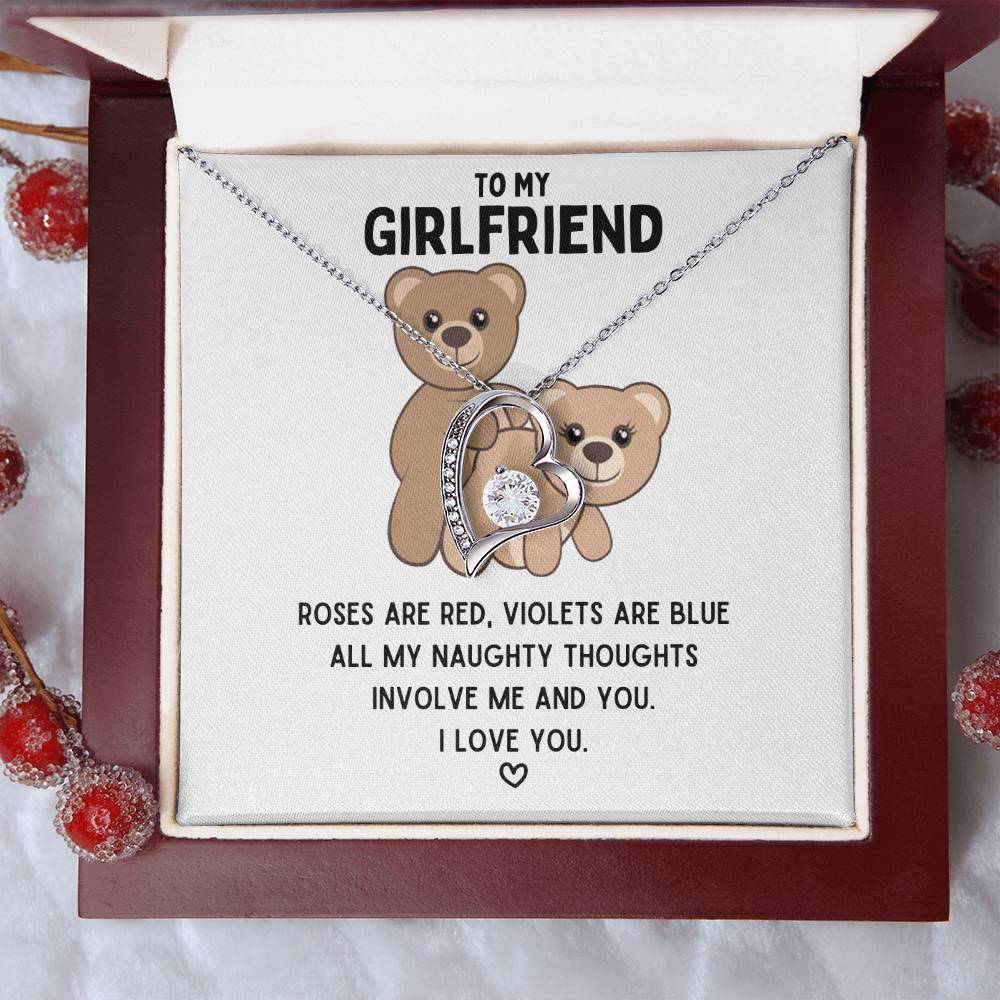 To My Girlfriend Naughty Thoughts Necklace 1 Forever Love Necklace