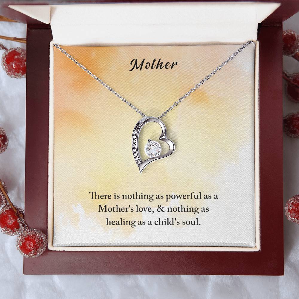 Mother There Is Nothing As Powerful As A Mother's Love Forever Love Necklace