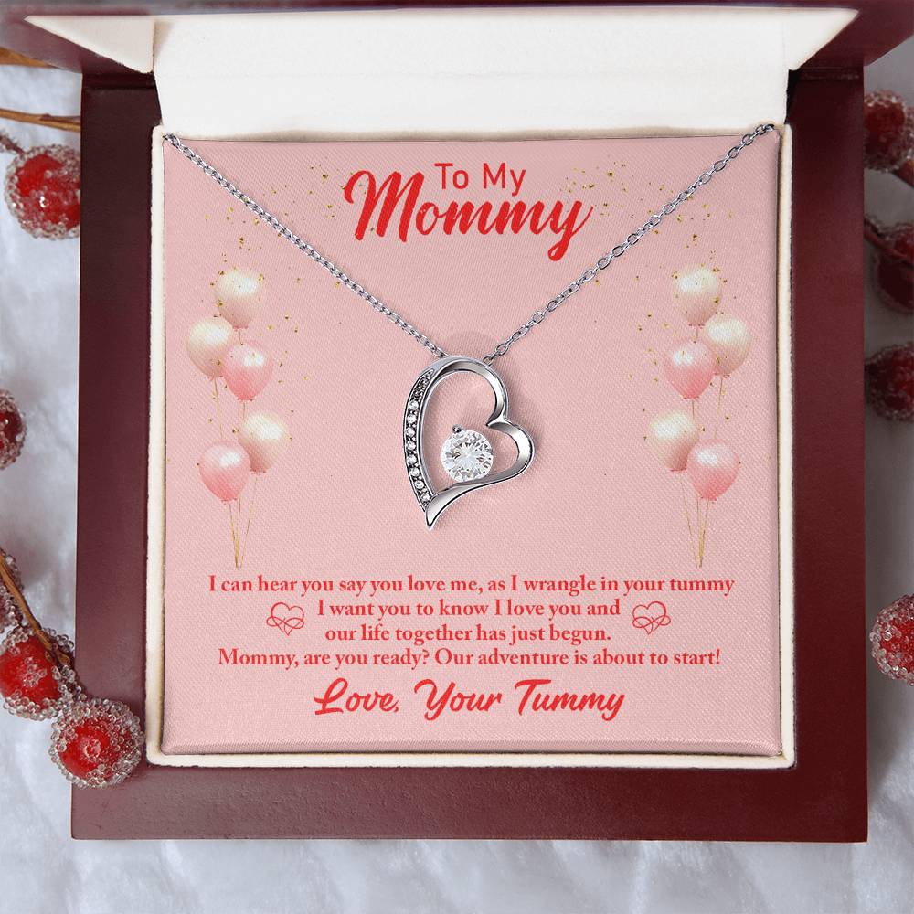 To My Mommy I Can Hear You Say You Love Me As I Wrangle In Your Tummy I Want You I Love You Necklace 1 Forever Love Necklace