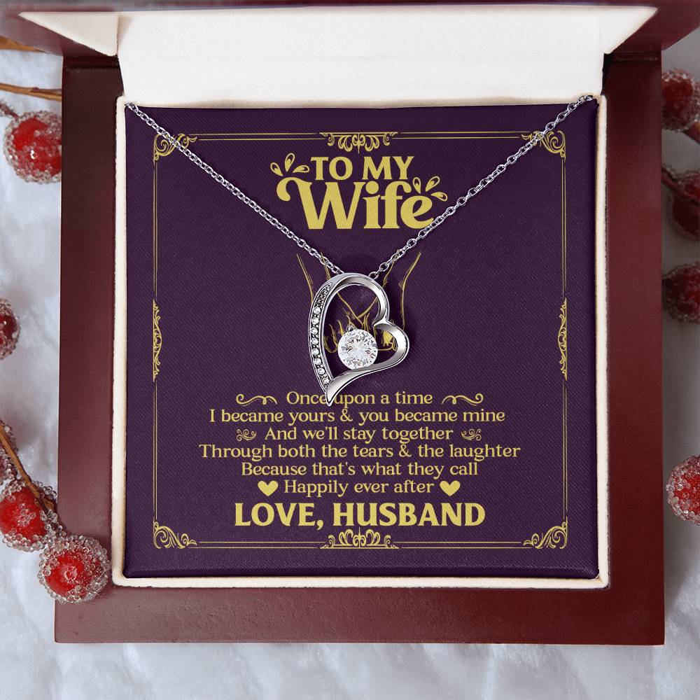 To My Wife- Happily Ever After Forever Love Necklace