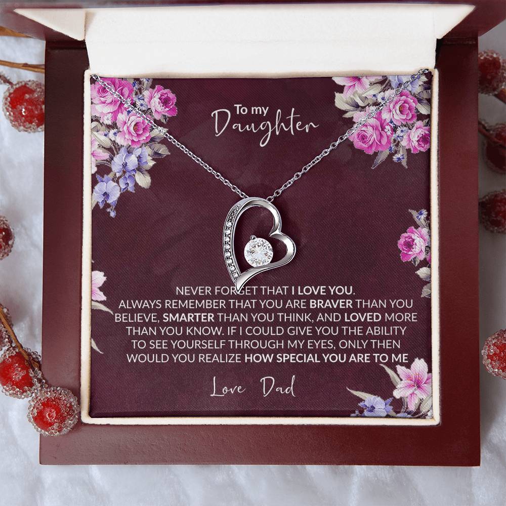 Gift For Daughter Infinity Necklace Jewelry Gift For Daughter Birthday Gift Graduation Gift Grown Up Daughter Christmas Forever Love Necklace