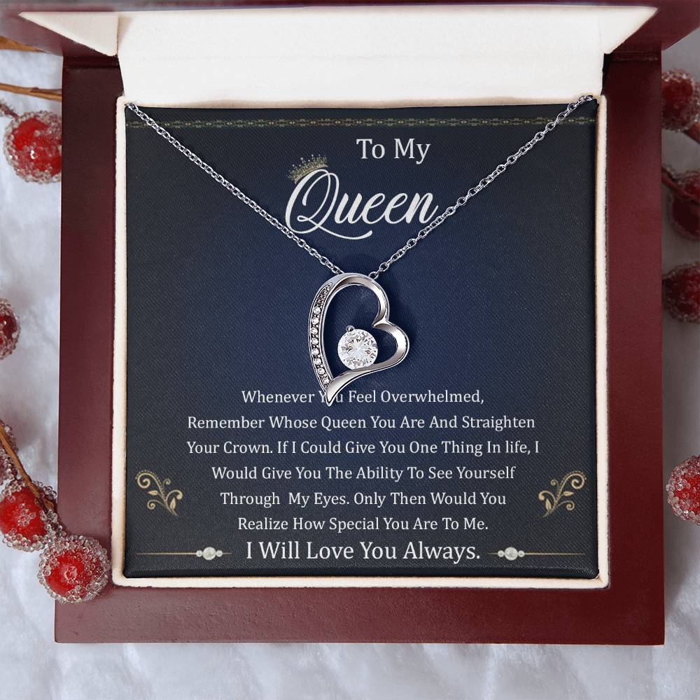 My Queen I Will Love You Always Forever Love Necklace 1 Forever Love Necklace