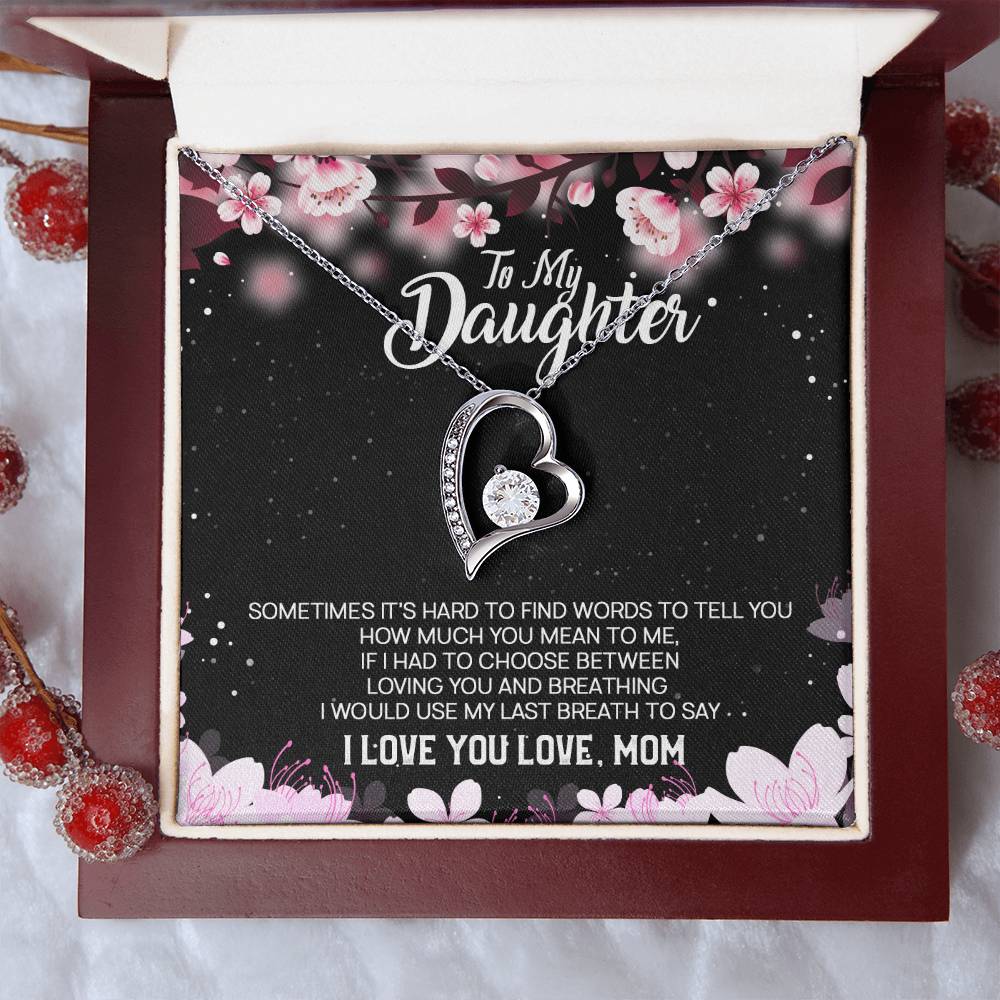 Daughter Gift From Mom To Daughter Bracelet For Daughter Gift For Daughter From Mom Daughter Gift From Dad To Daughter Birthday Forever Love Necklace