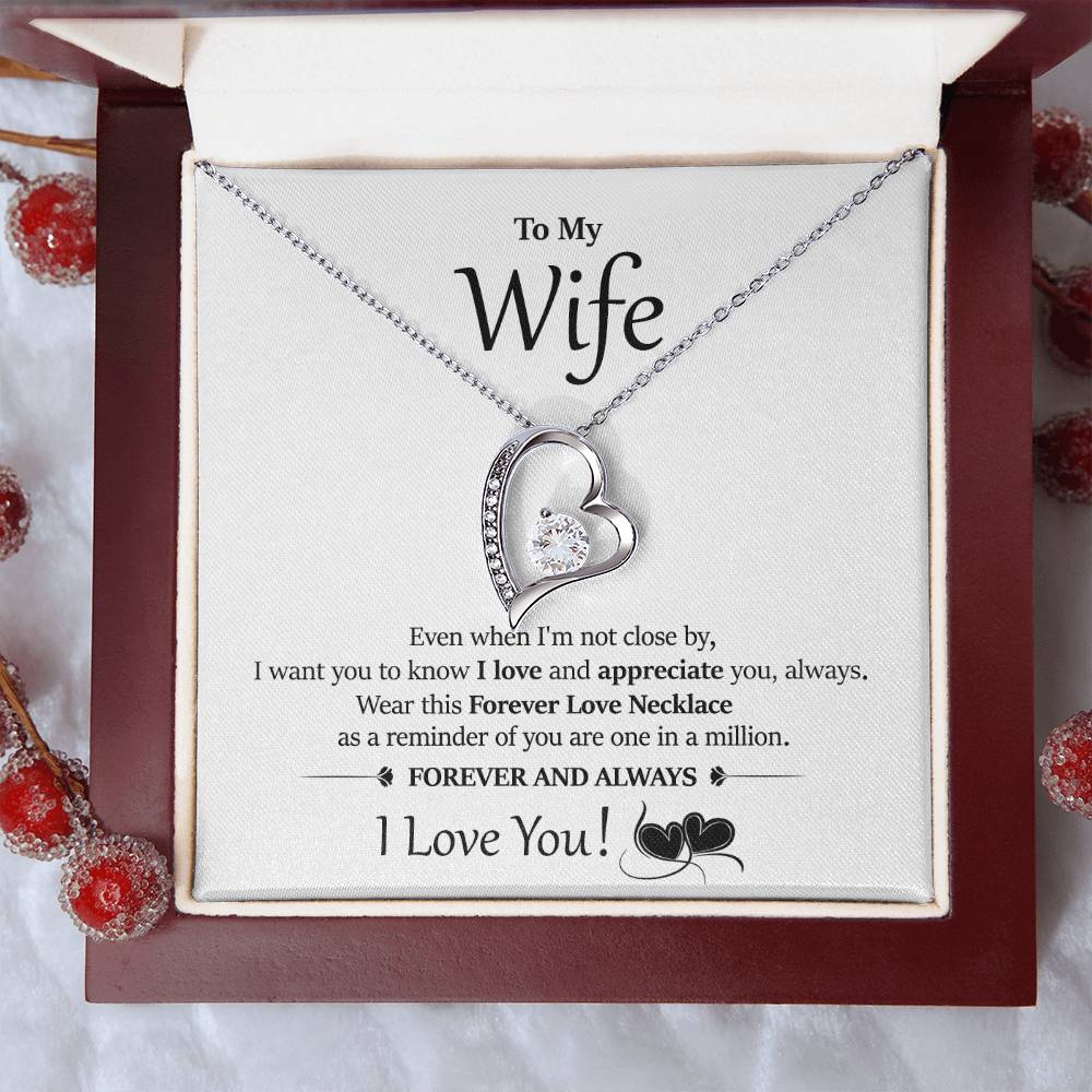 Beautiful Surprise Your Wife With This Gorgeous Gift Today! Forever Love Necklace