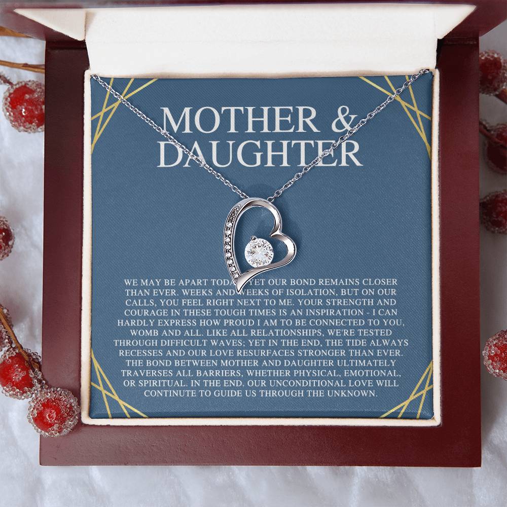 Mother Of The Bride Gift From Daughter Mother Of The Groom Gift From Son Mother's Day Gift Mother Of The Bride Necklace Daughter Forever Love Necklace