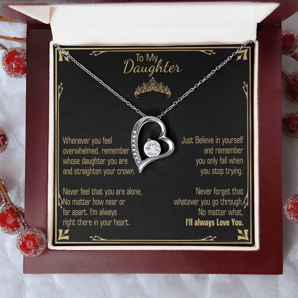 A Gift For Daughter Believe In Yourself Forever Love Necklace