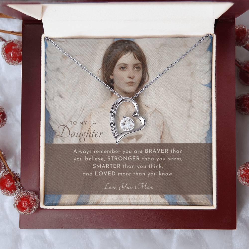 To My Daughter Always Remember Gift For Daughter From Mom Daughter Birthday Graduation Christmas Present Forever Love Necklace