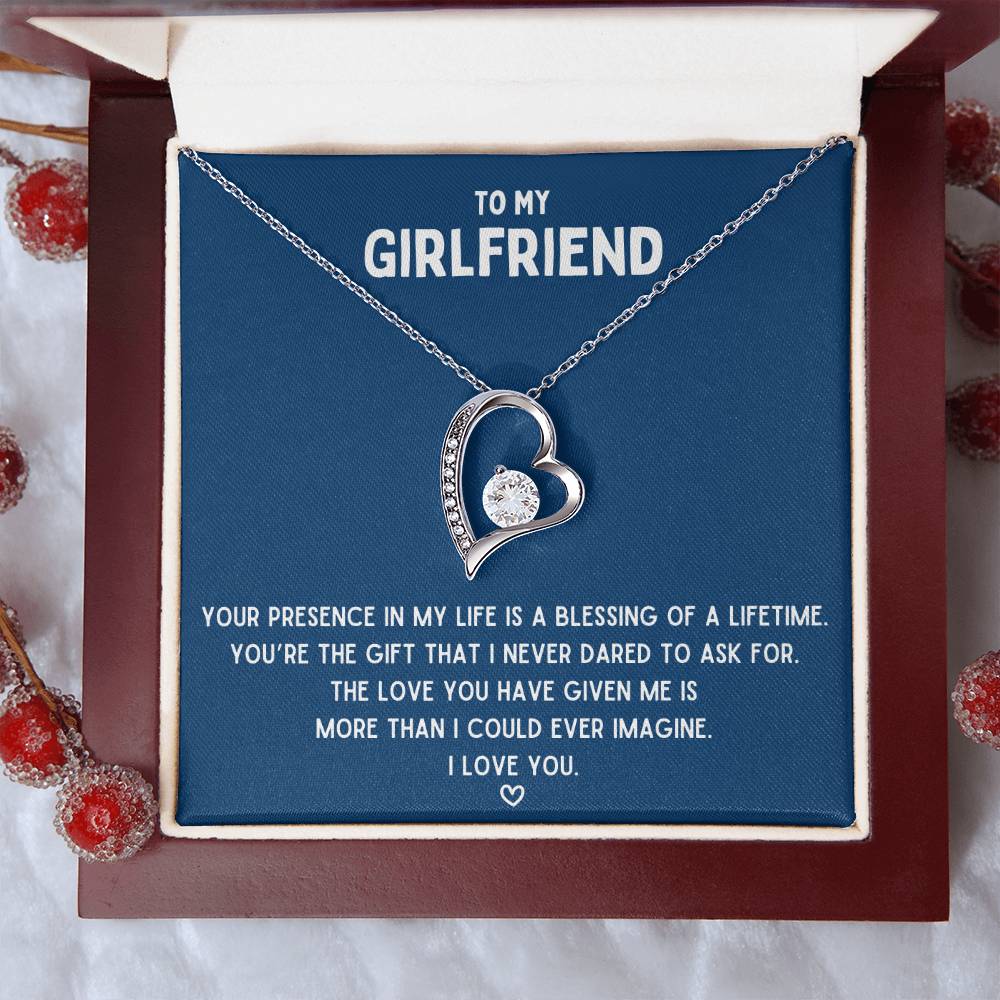 To My Girlfriend Blessing Of A Lifetime Necklace 1 Forever Love Necklace