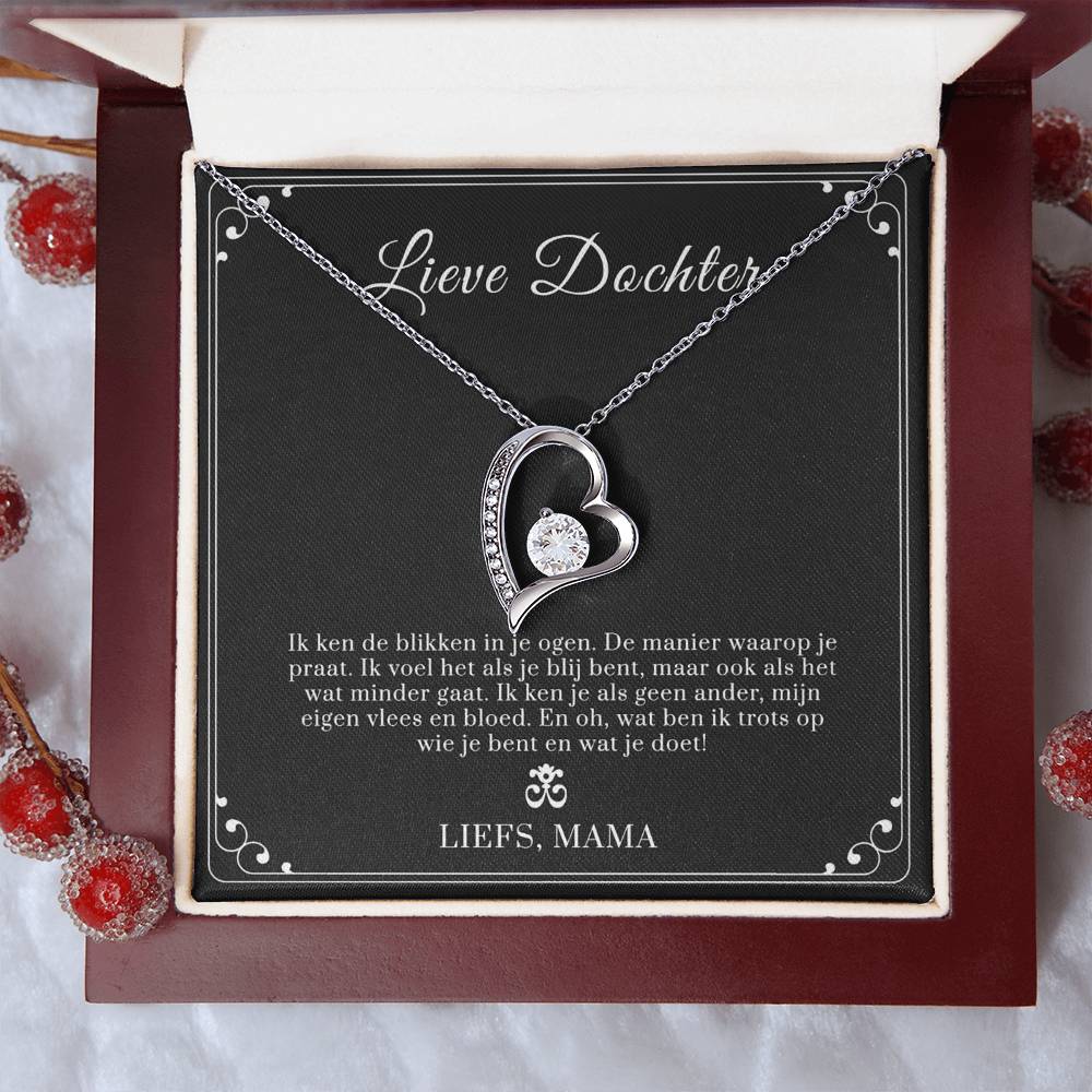 Daughter Necklace From Mom Daughter Gifts Daughter Necklace Daughter Gift From Mom Daughter Birthday Gift To My Daughter Forever Love Necklace