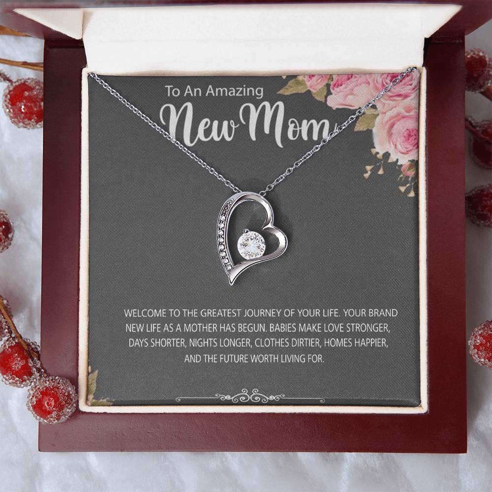 To New Mom Welcome To Motherhood 925 Sterling Silver Pendant 1 Forever Love Necklace