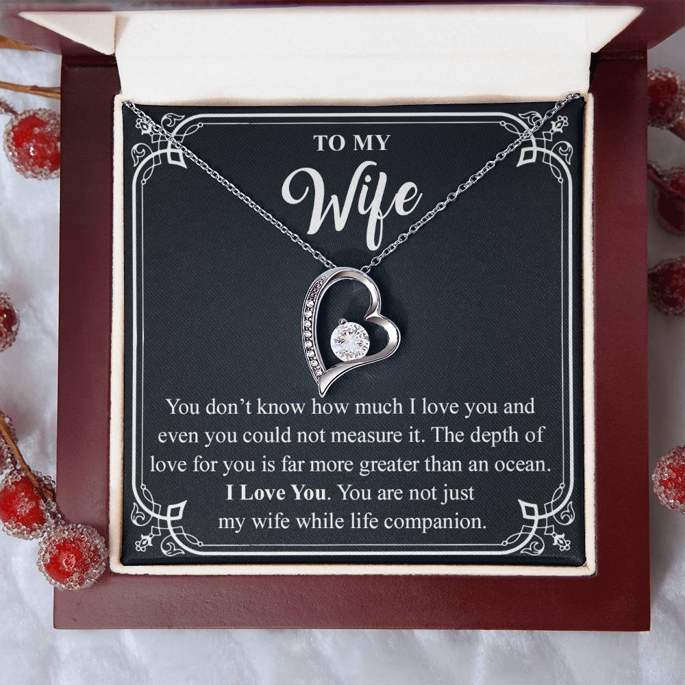 To My Wife 3 Forever Love Necklace