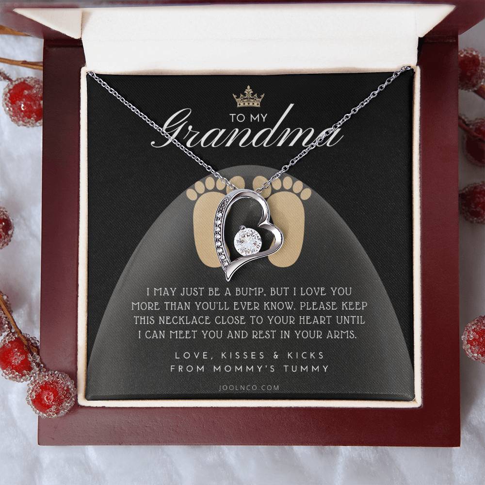 First Time Grandma Gifts Mothers Day Gift New Grandma Necklace I May Just Be A Bump But I Love You More Than You Ever Know Baby Shower Forever Love Necklace