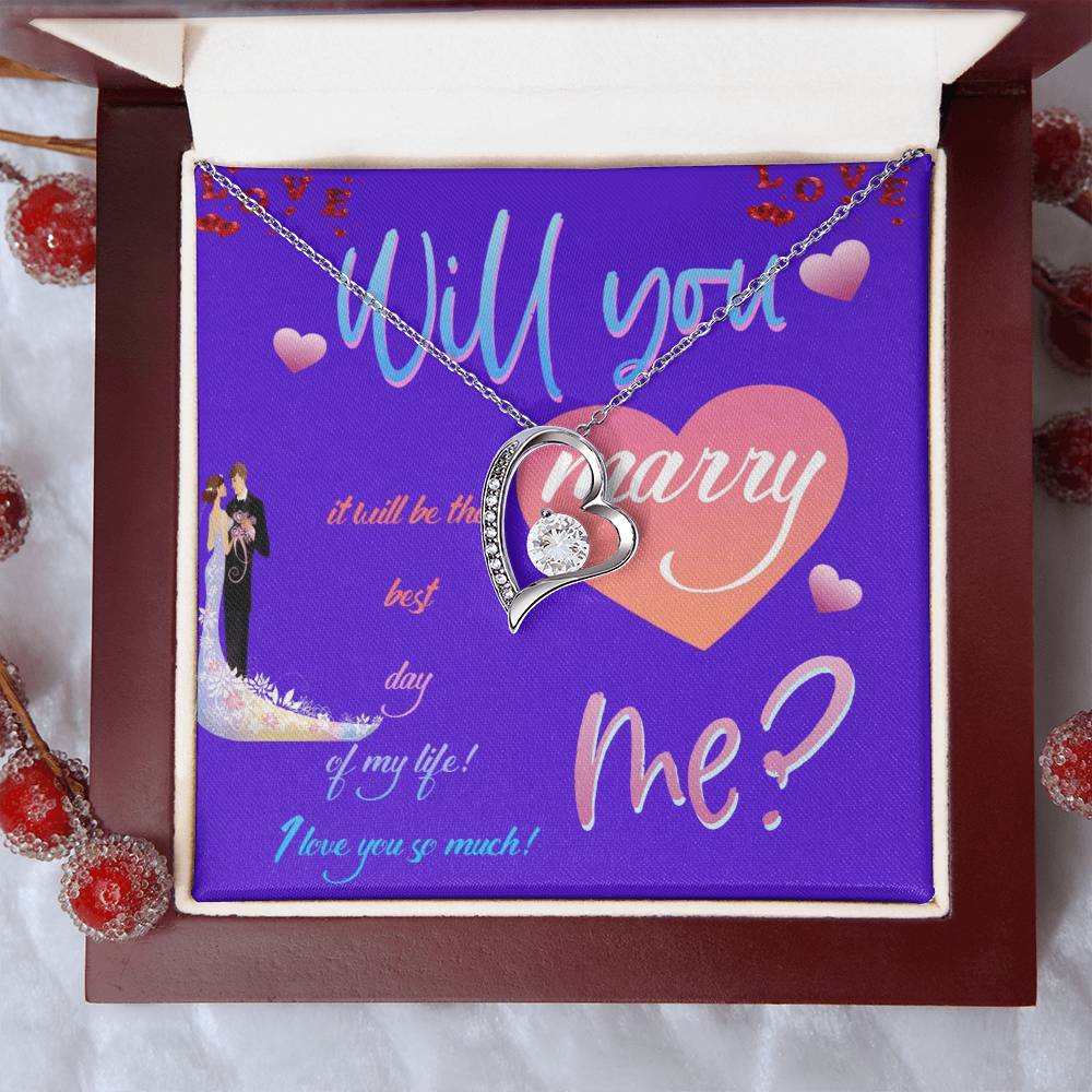 Wedding Gifts Jewellery Marry Me Forever Love Necklace Forever Love Necklace