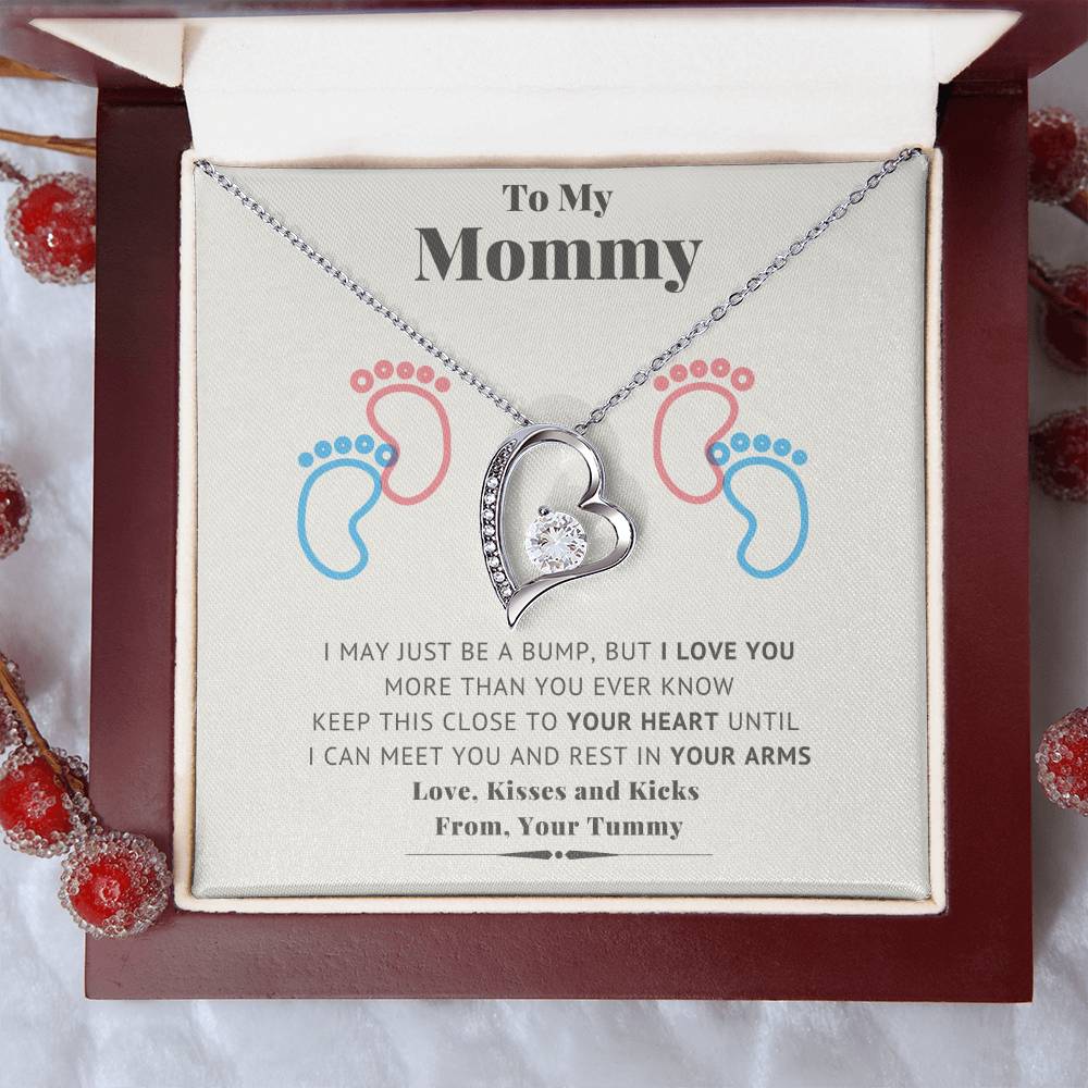 New Mommy Necklace New Mom Mother's Day Gift First Time Mom Gift New Mom Forever Love Necklace