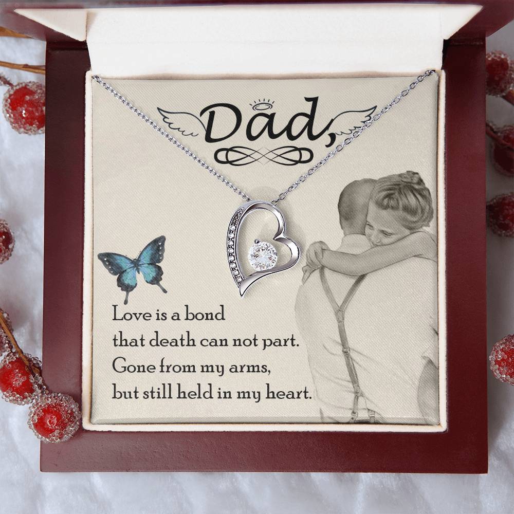 Dad Love Is Board Thay Death Can Not Part Necklace 1 Forever Love Necklace