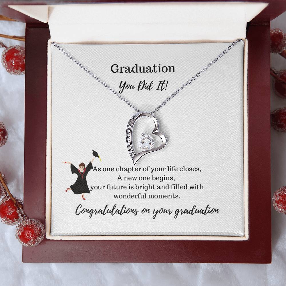 Graduation You Did It! Necklace Forever Love Necklace