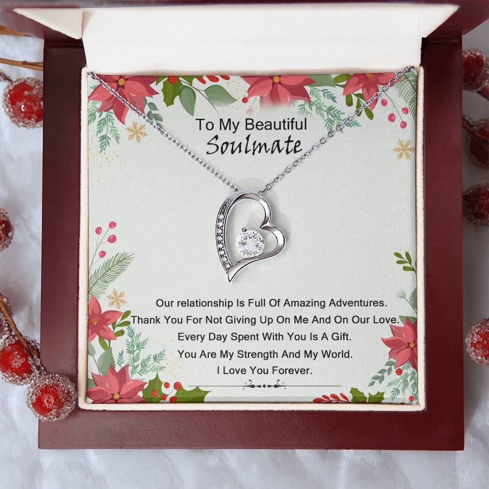 To My Soulmate I Love You 1 Forever Love Necklace