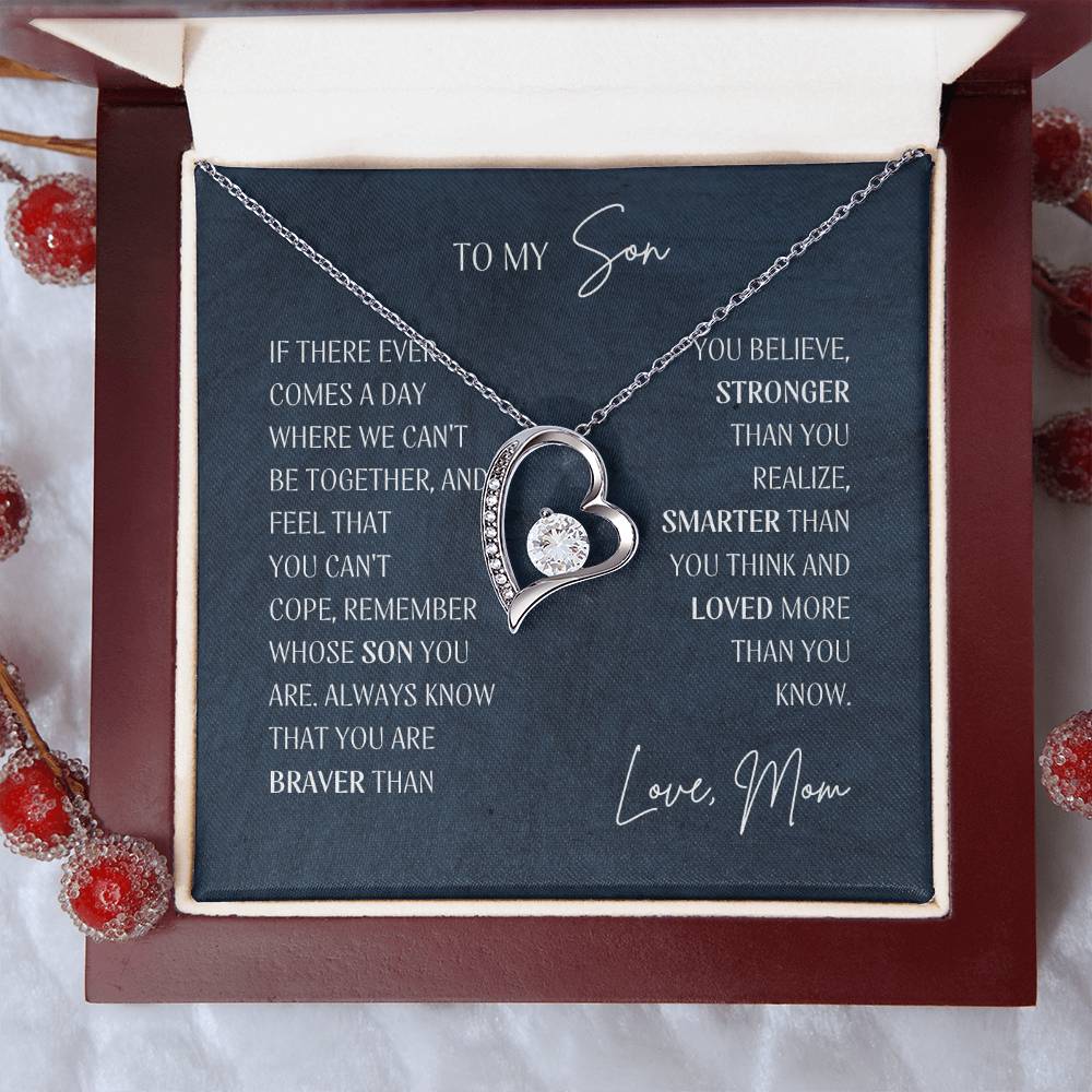 Shine Like A Jewel Forever Love Open Heart Pendant Necklace To My Beautiful Wife Forever Love Necklace