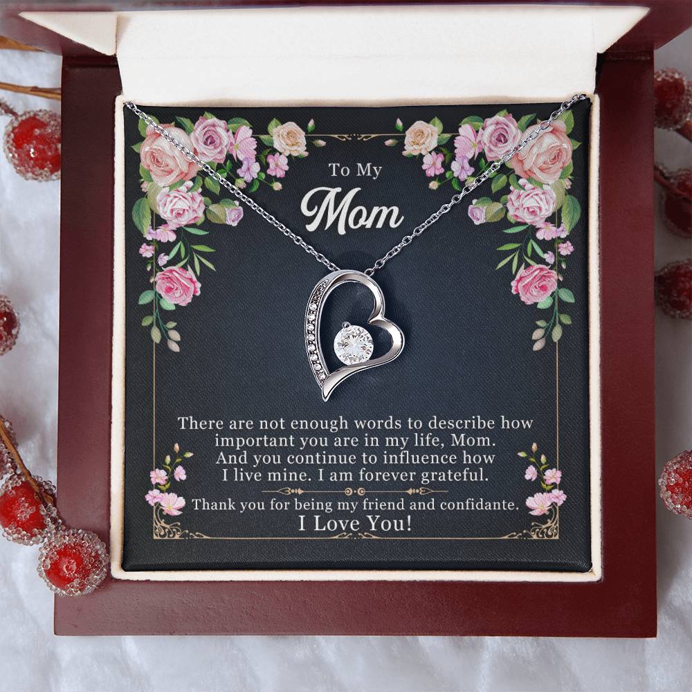 To My Mom - Forever Necklace - Influence How I Live Mine Forever Love Necklace