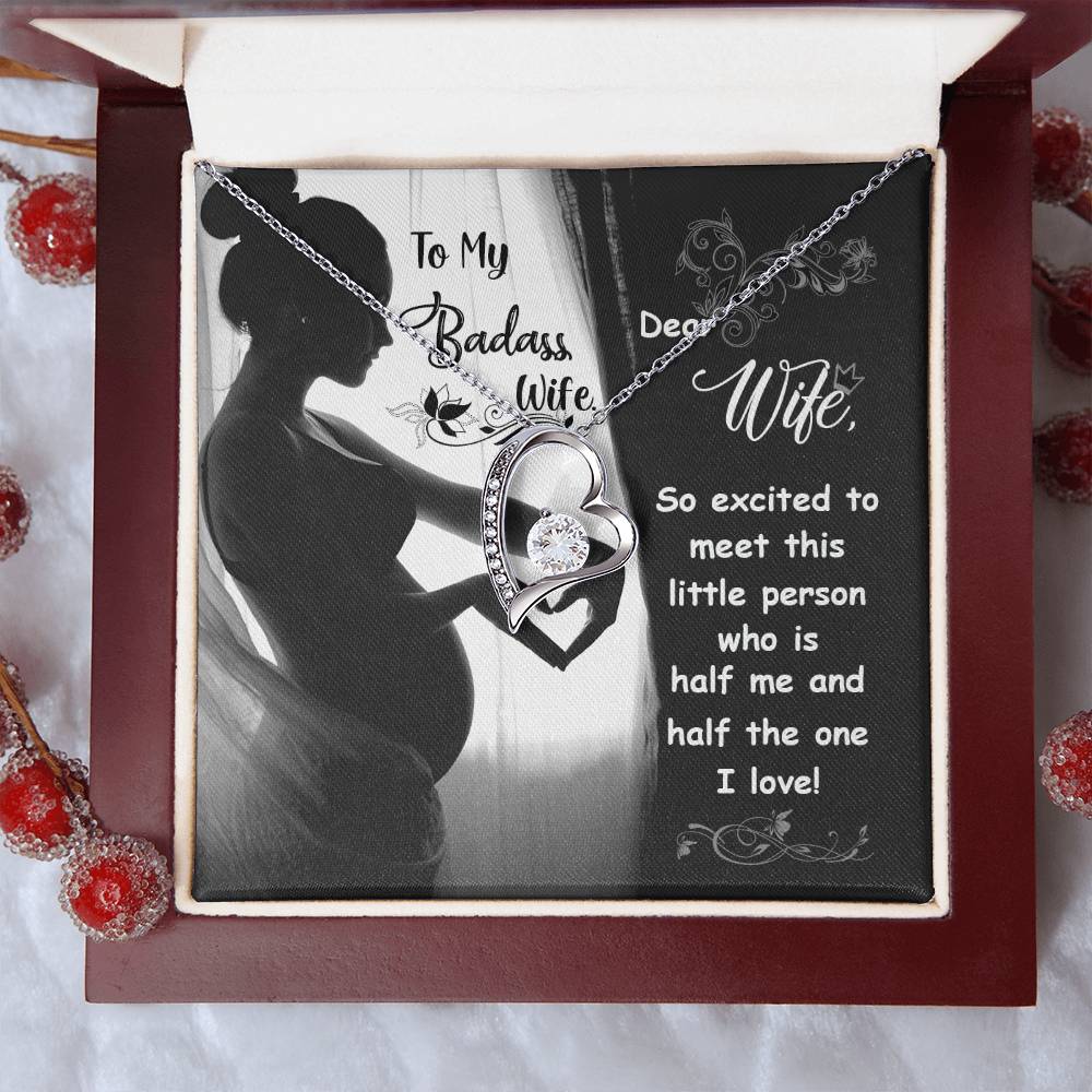 To My Badass Wife Forever Love Necklace
