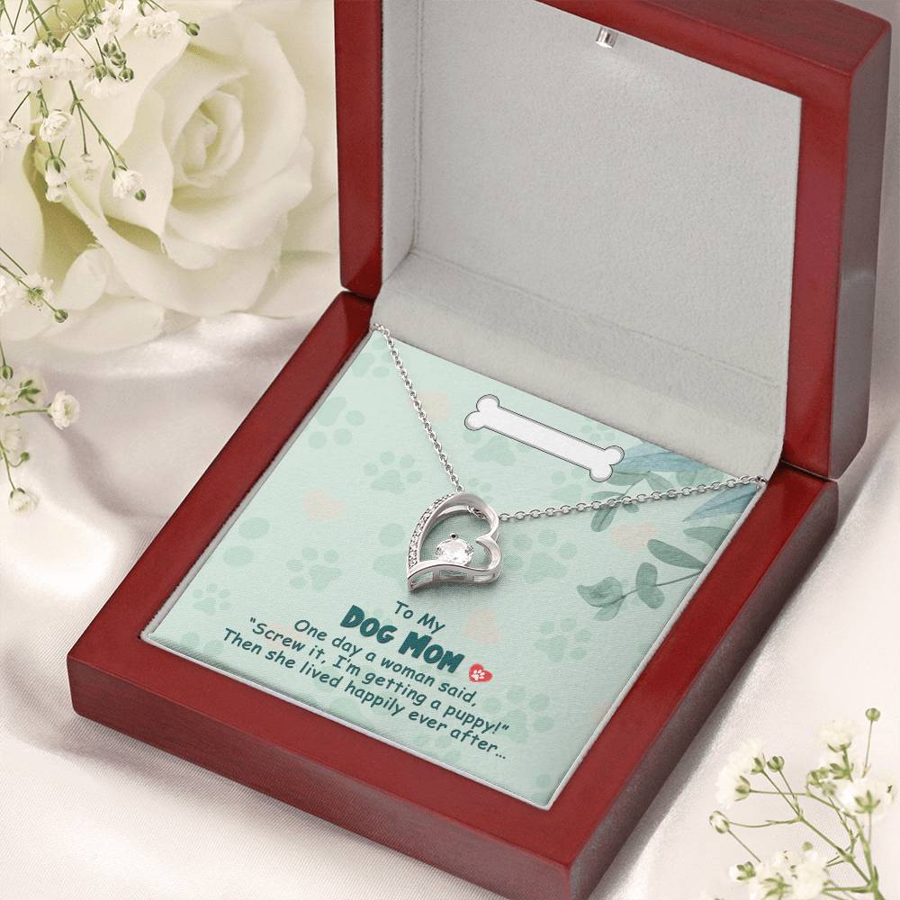 To My Dog Mom - Forever Love Necklace Forever Love Necklace