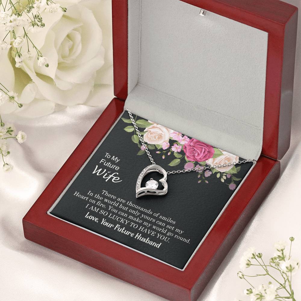 I Am So Lucky To Have You To Future Wife 1 Forever Love Necklace