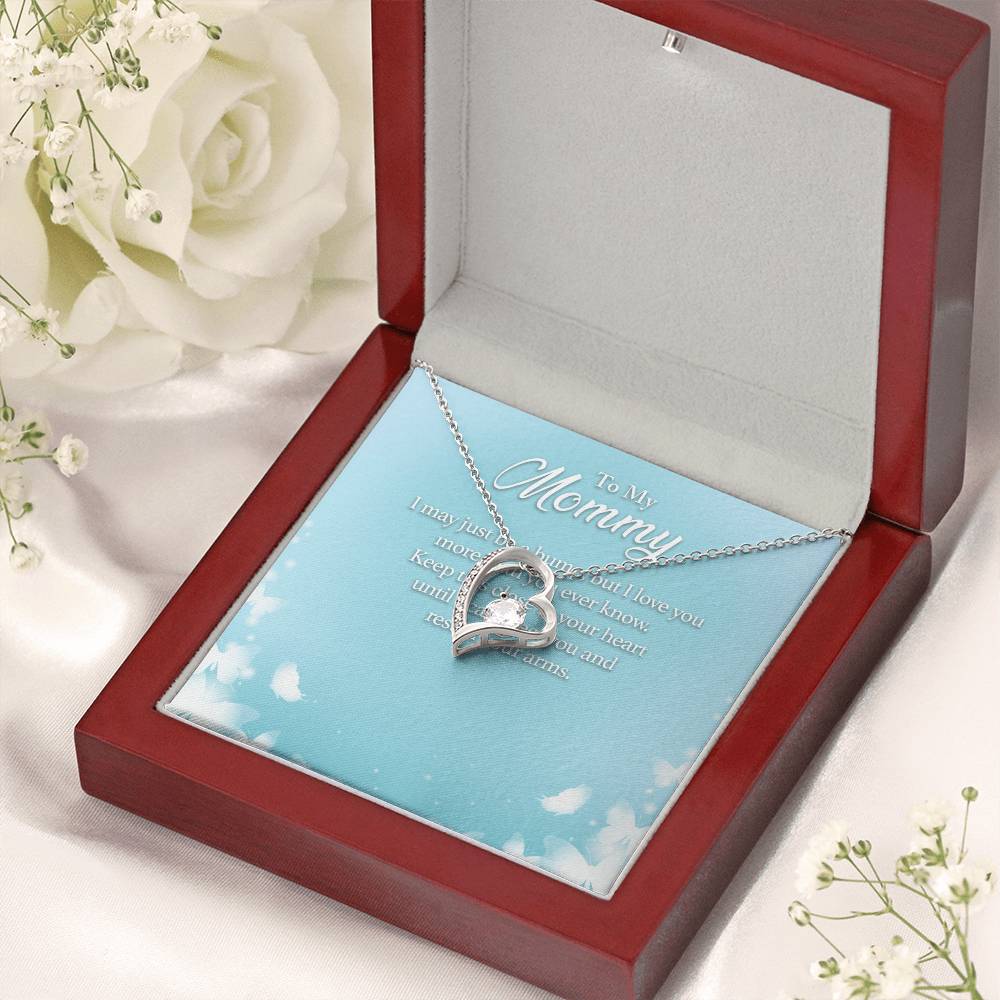 To My Mommy I May Just Be A Bump But I Love You More Than You Ever Know - Forever Love Necklace Forever Love Necklace