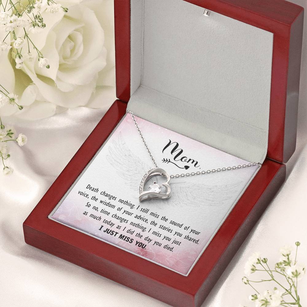 Mom - I Just Miss You - Forever Love Necklace Forever Love Necklace