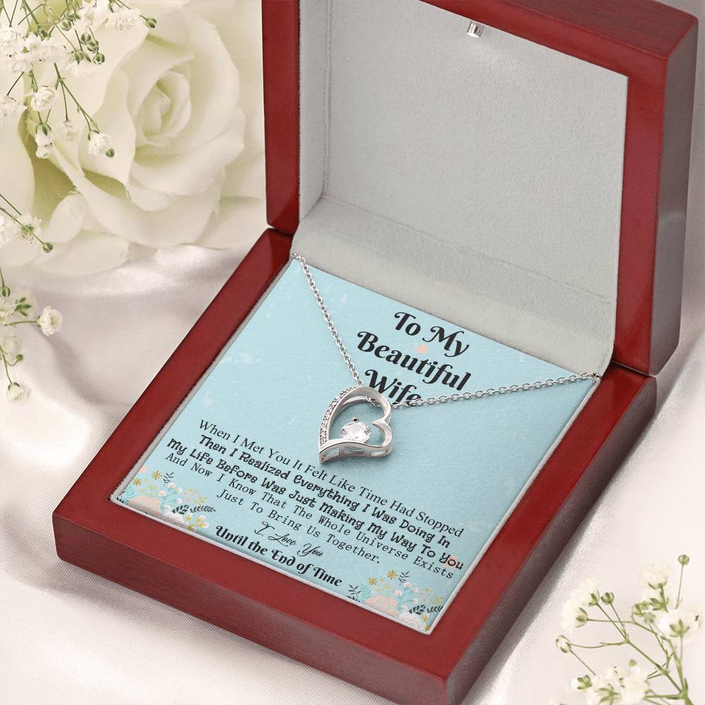 Wife - Together Until The End Of Time Necklace Forever Love Necklace