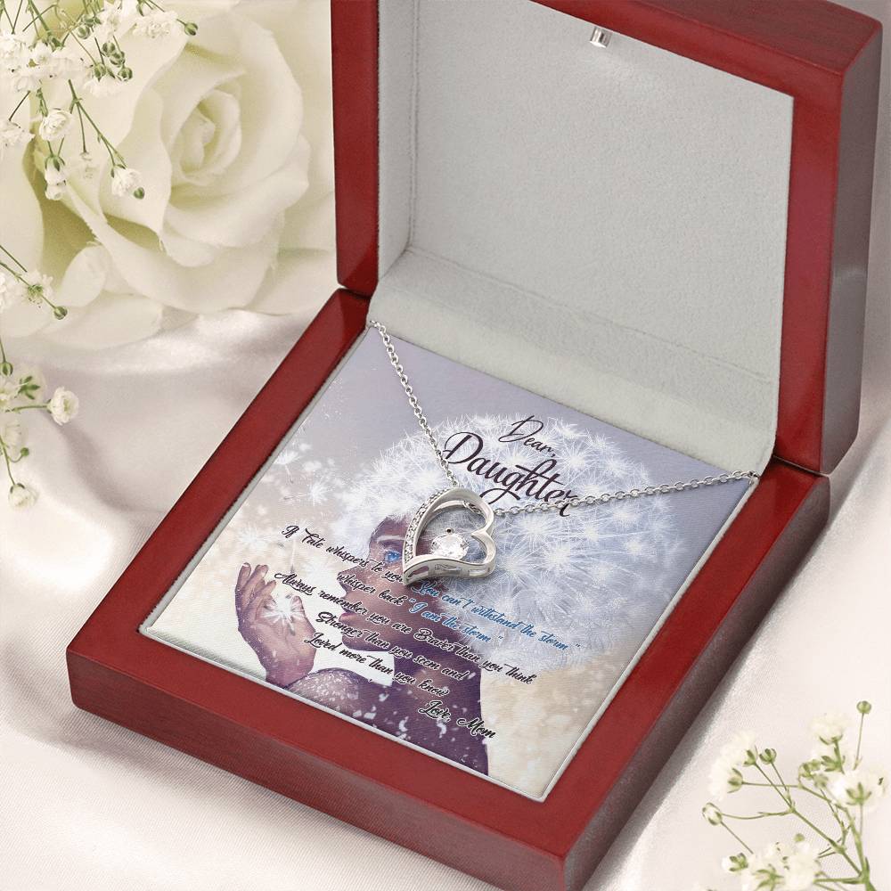 To My Daughter Necklace From Mom Gift For Daughter From Mom Birthday Gift Daughter Graduation Gift Daughter Birthday Gift Forever Love Necklace