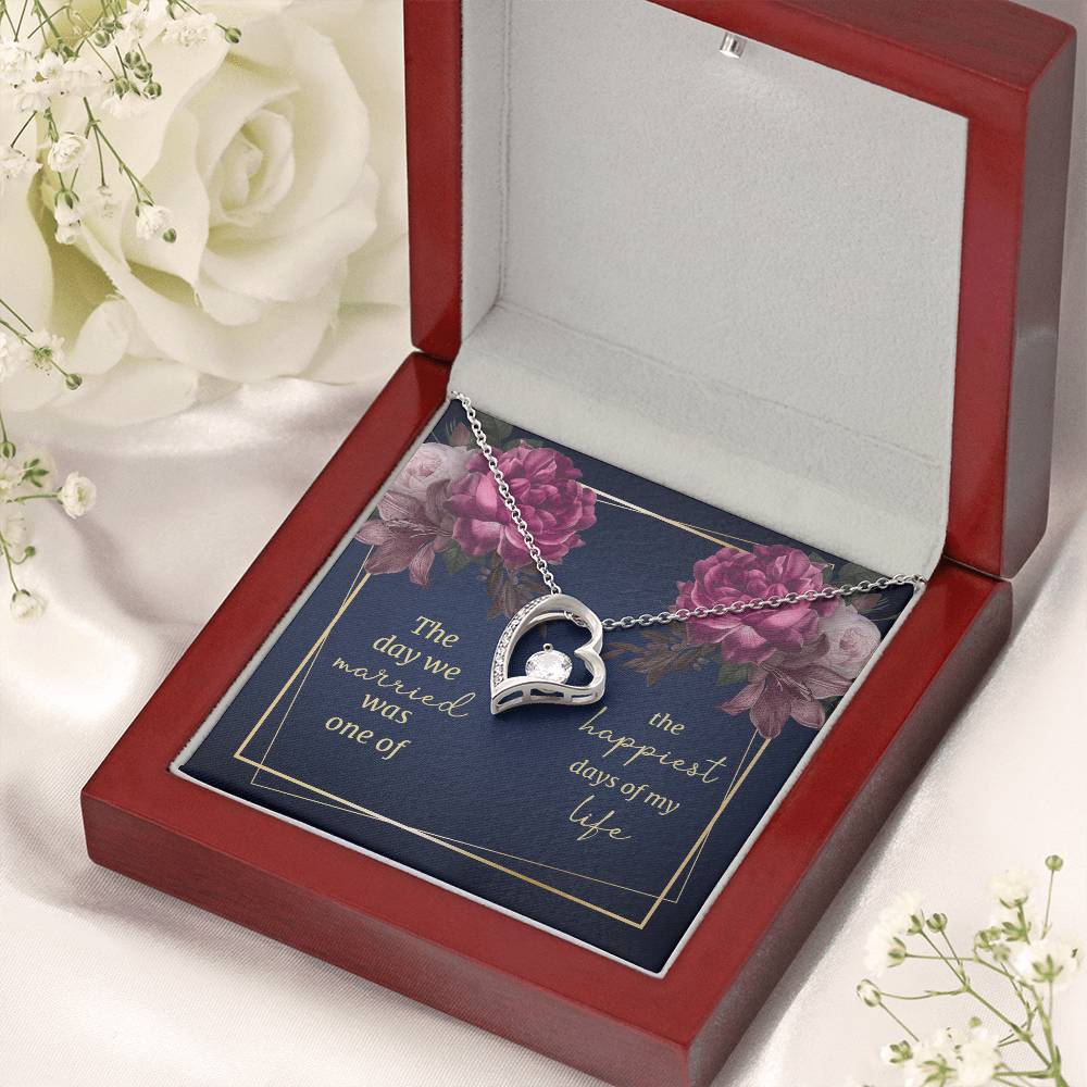 The Day We Married Gift For Wife Forever Love Necklace