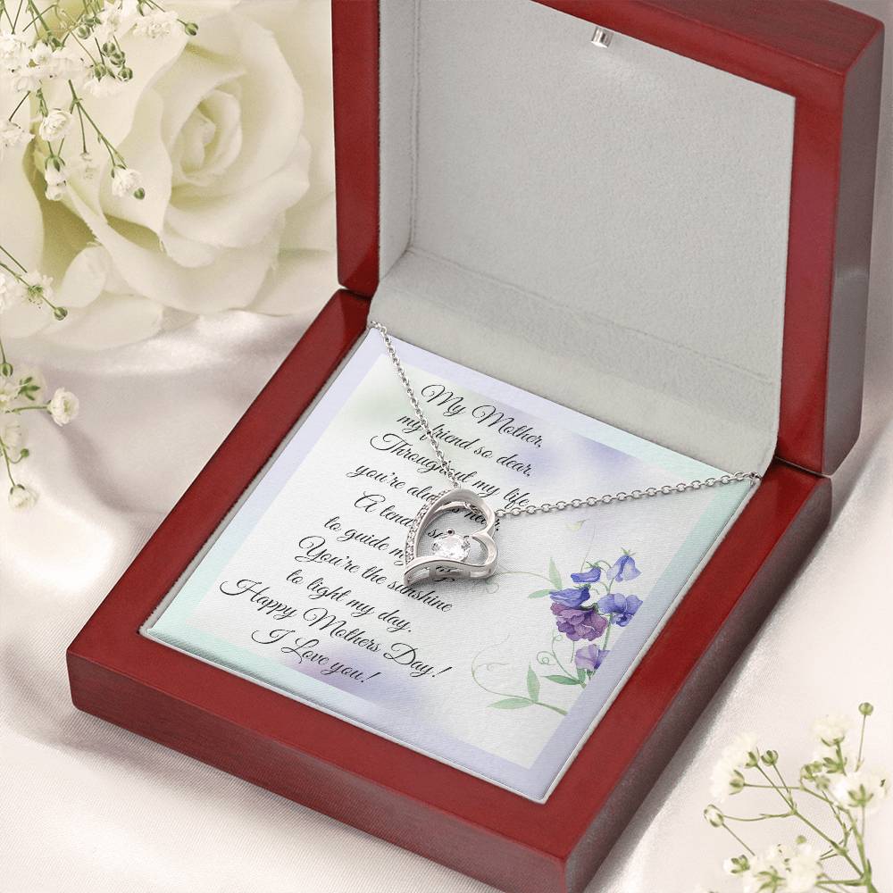 Mother's Day And Message Card 1 Forever Love Necklace