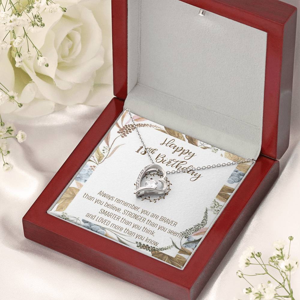 18Th Birthday Necklace Women September Birthday Necklace Customize Birthday Forever Love Necklace 18 Year Old Custom Birthday Necklace Forever Love Necklace