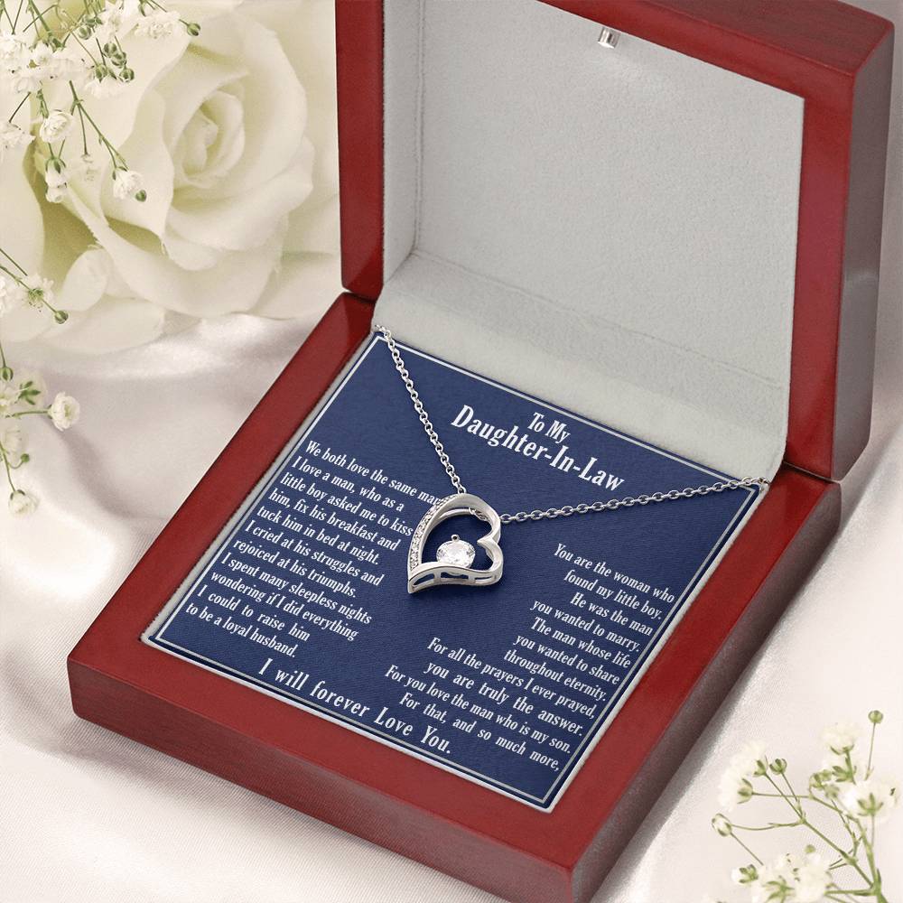 A Gift For Daughter In Law Forever Love Necklace - You Are Truly The Answer Forever Love Necklace