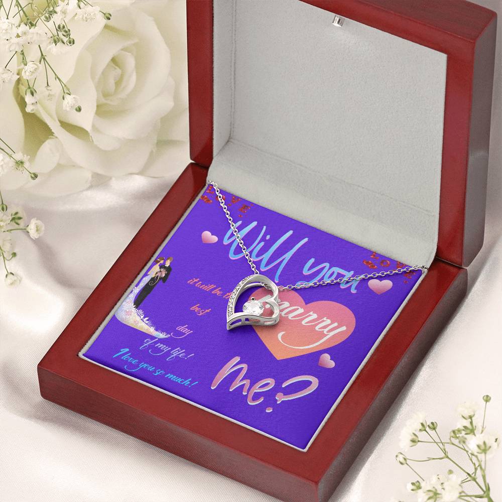 Wedding Gifts Jewellery Marry Me Forever Love Necklace Forever Love Necklace