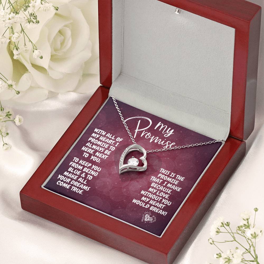 My Promise To You Heart Necklace Forever Love Necklace