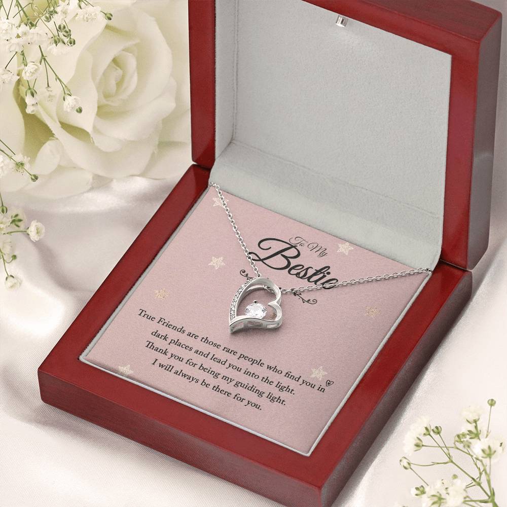 To My Bestie I Will Always Be There For You Forever Love Necklace