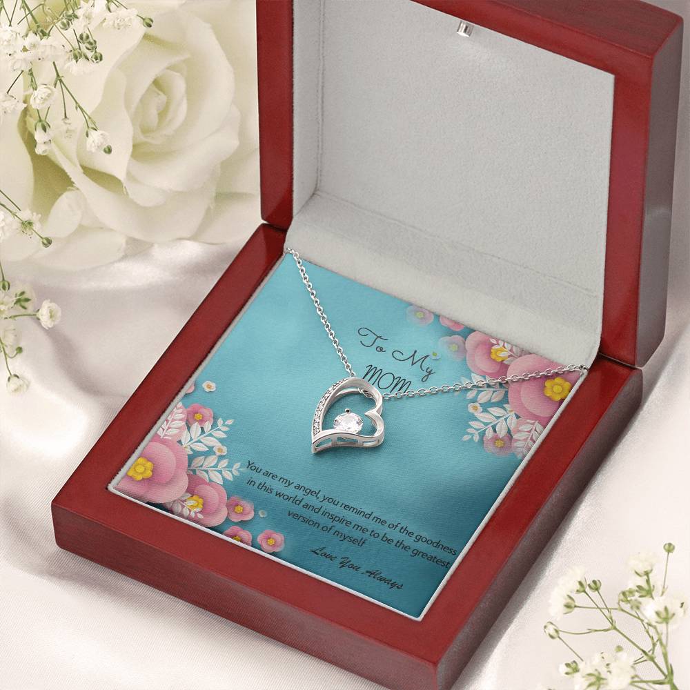 To My Mom Love You Always 925 Sterling Silver Pendant 1 Forever Love Necklace