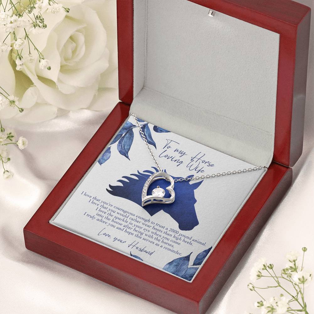 I Love That You're Courageous Enough Forever Love Necklace