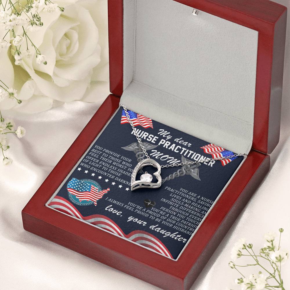 To My Beautiful Mom! Love Your Daughter. Forever Love Necklace