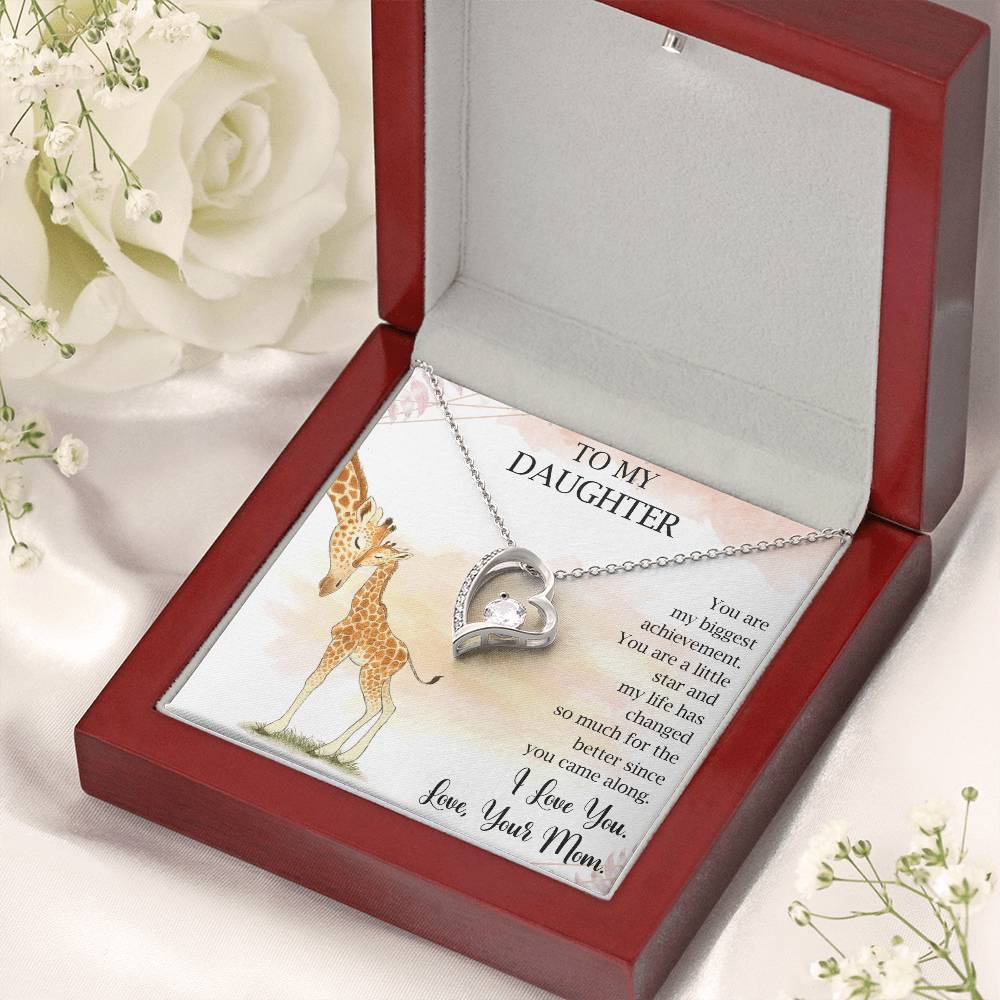 To My Daughter Giraffe Necklace Gift For Daughter From Mom Birthday Gift Graduation Gift Christmas Gift Live Your Dreams Gift For Daughter From Mom Forever Love Necklace