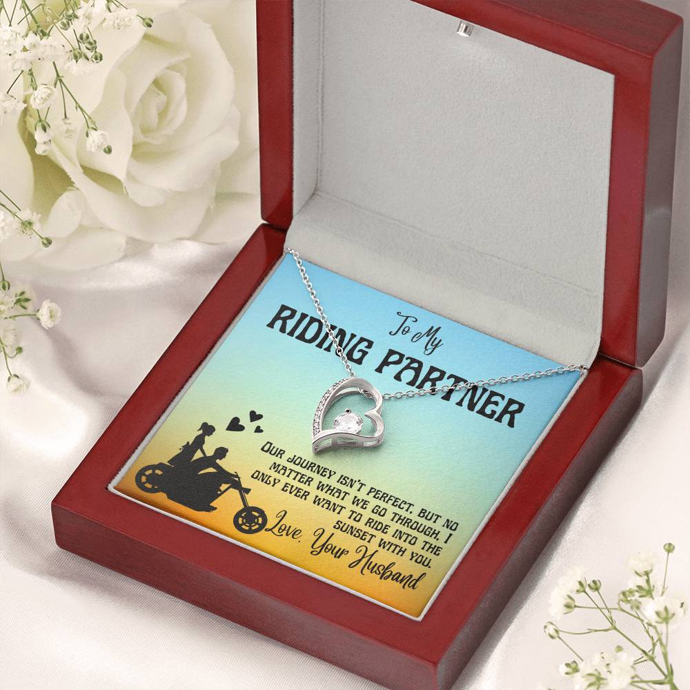 Riding Partner Valentine Necklace Gift To Wife Forever Love Necklace
