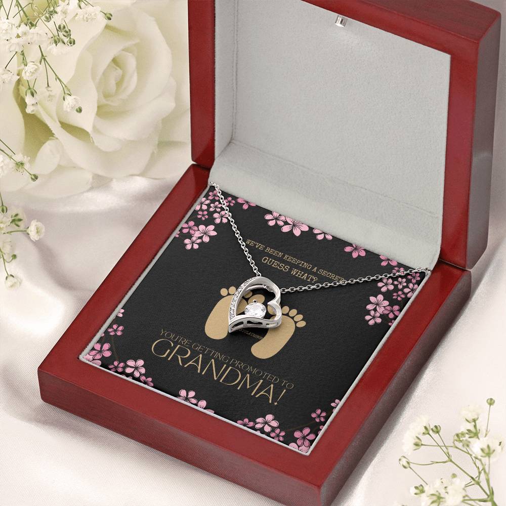 New Grandma Necklace Pregnancy Announcement Grandparent Gifts For Grandma First Time Grandma Forever Love Necklace