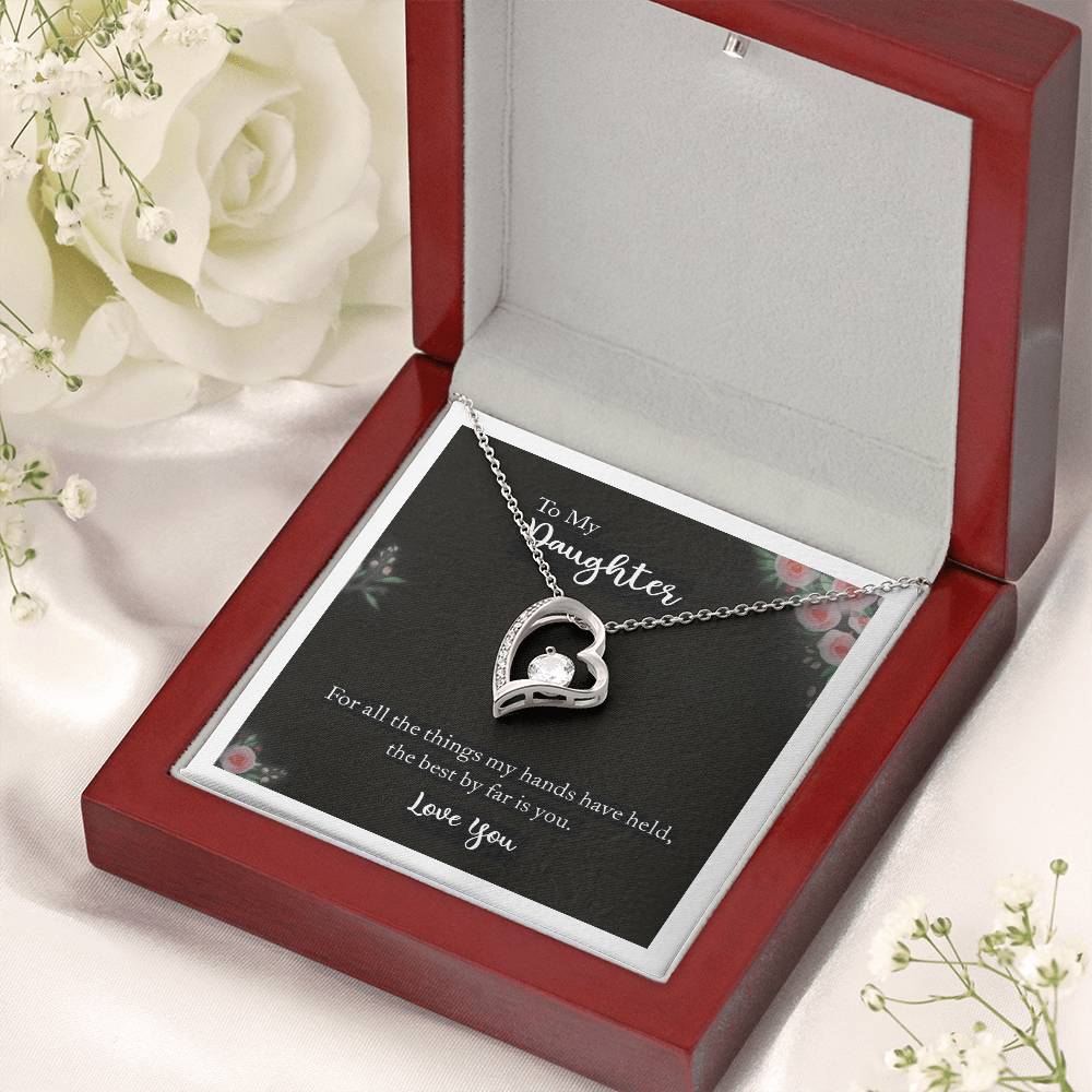 To My Daughter Love You 925 Sterling Silver Pendant 1 Forever Love Necklace