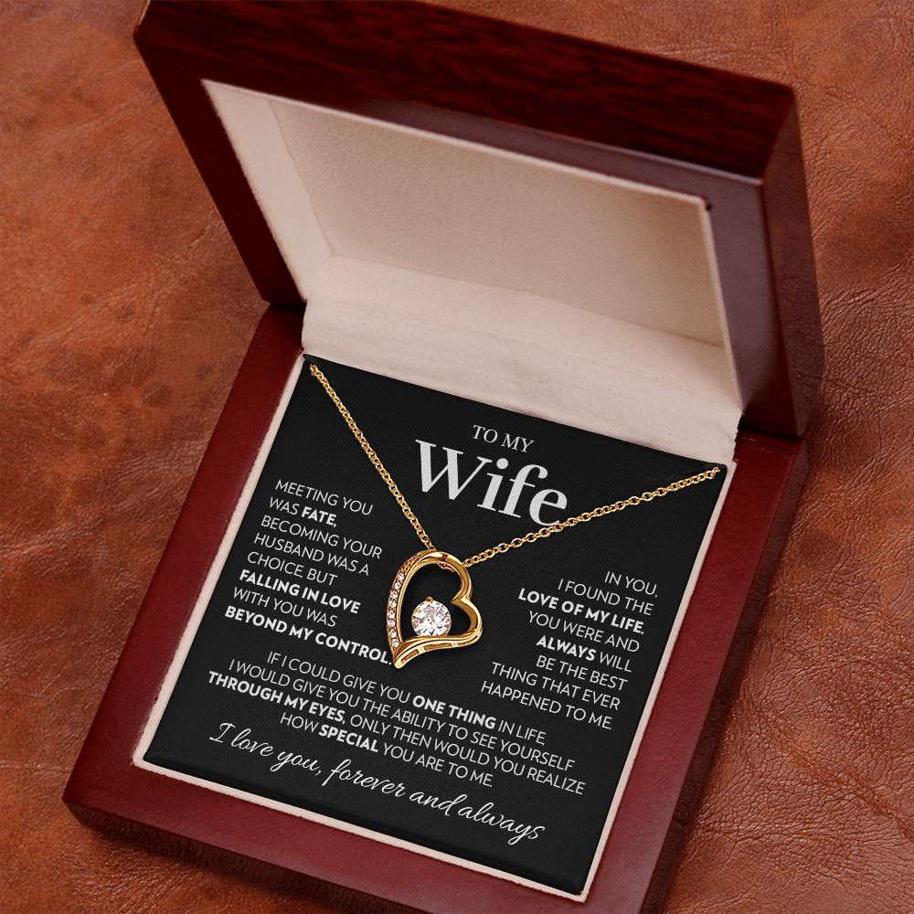 Gift For Wife - Love Of My Life - White Forever Love Necklace Forever Love Necklace