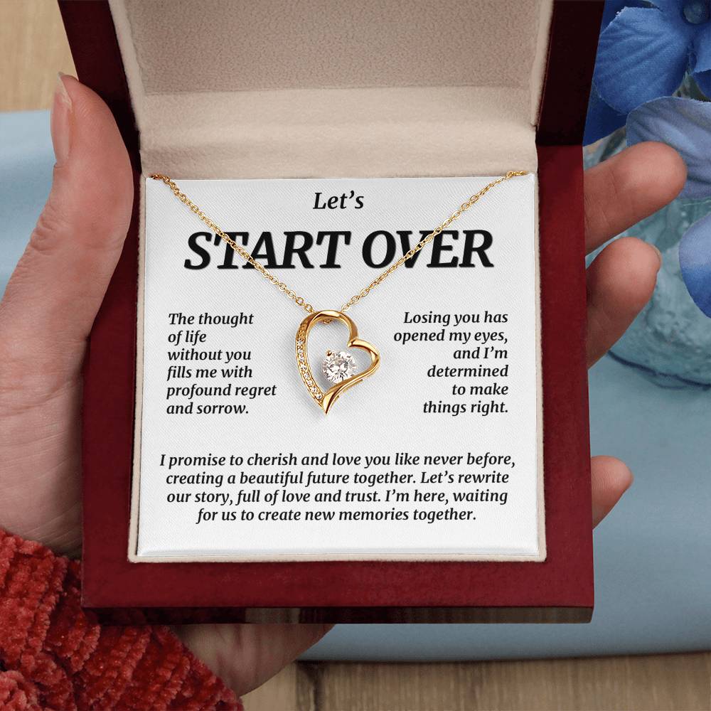 Let'S Start Over, Forever Love Necklace Forever Love Necklace